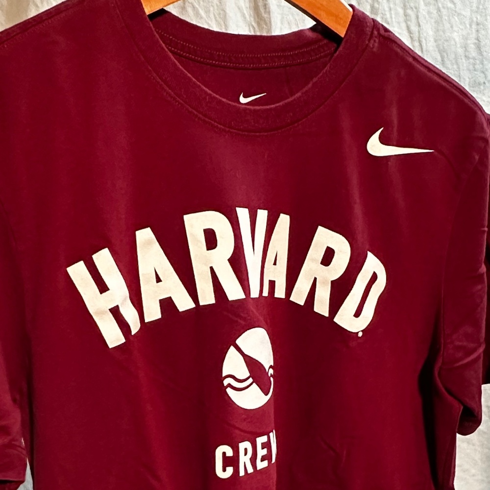 Nike Maroon and White Short Sleeve Tee